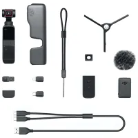 Cameră action DJI Osmo Pocket 2 Combo 64 MP / 875 mAh / Black photo 8