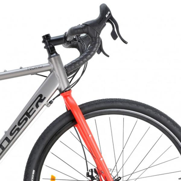 Bicicletă Crosser NORD 700C 28" 21" Aluminiu/ Gray Red photo 2