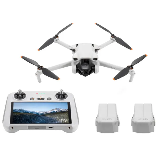 Dronă DJI Mini 3 Fly More Combo+DJI RC-N1 Personal / Light Gray photo 5