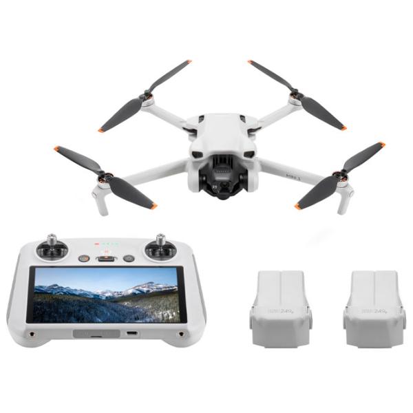 Dronă DJI Mini 3 Fly More Combo+DJI RC-N1 Personal / Light Gray photo 5