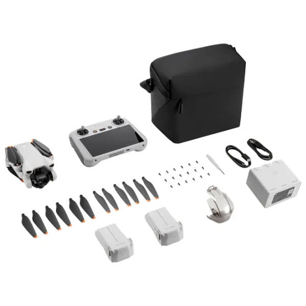 Dronă DJI Mini 3 Fly More Combo+DJI RC-N1 Personal / Light Gray photo 6