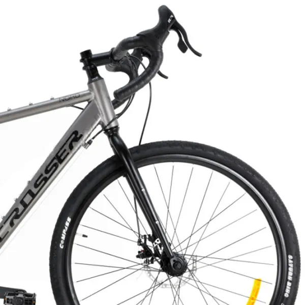 Bicicletă Crosser NORD 700C 28" 21" Aluminiu/ Gray Black photo 2