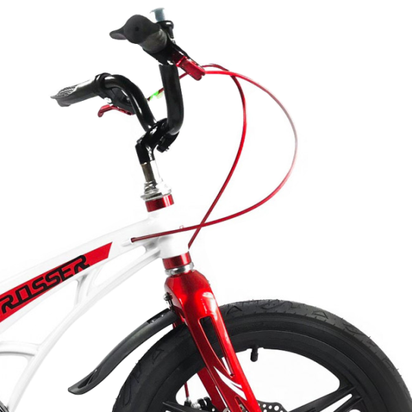 Bicicletă Crosser Space 16" Aliaj de magneziu/ White Red photo 2