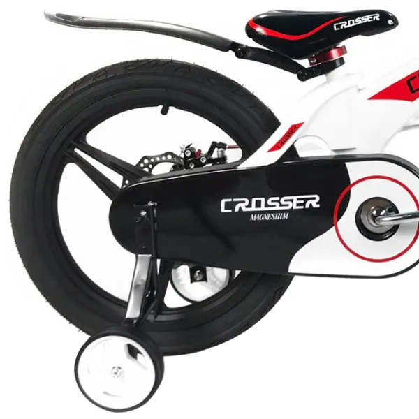 Bicicletă Crosser Space 16" Aliaj de magneziu/ White Red photo 3