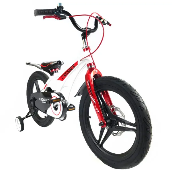 Bicicletă Crosser Space 16" Aliaj de magneziu/ White Red photo 4