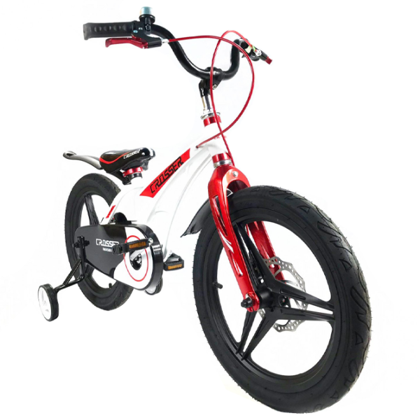 Bicicletă Crosser Space 16" Aliaj de magneziu/ White Red photo 4