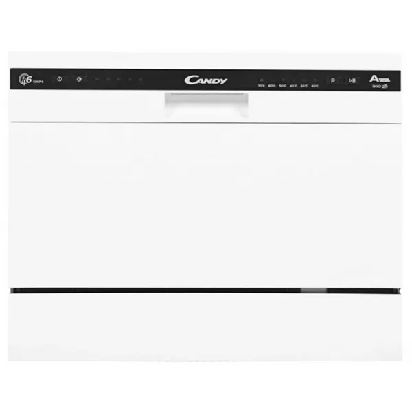 Mașină de spălat vase Candy CDCP 6 Compactă/ White photo 2