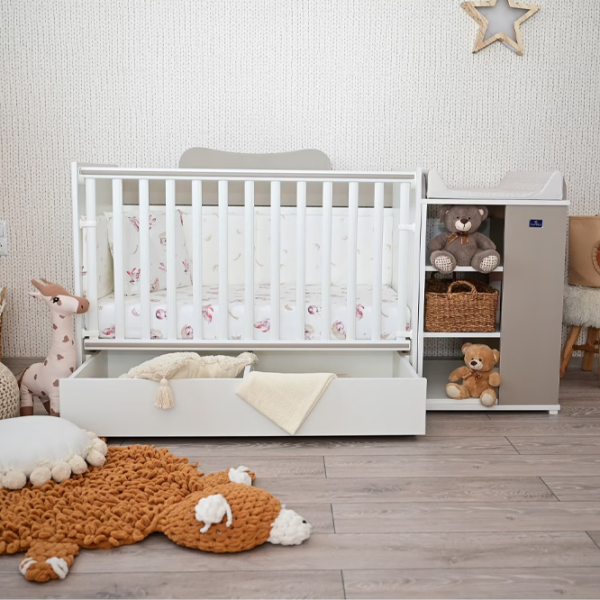 Pat pentru copii Lorelli BED Multi (10150570027A) 0 luni - 6 ani/ White photo 5