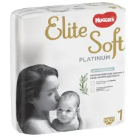 Подгузники для детей Huggies Elite Soft Platinum Mega 1 1 0 - 5 кг/ 90 шт. photo 3