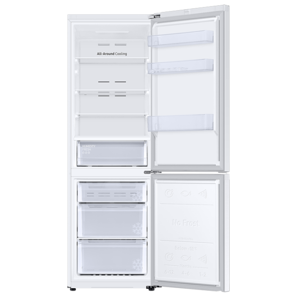 Frigider Samsung RB34T670FWW/UA cu congelator jos 340 l / 185.3 cm / White photo 6 Frigider Samsung RB34T670FWW/UA cu congelator jos 340 l / 185.3 cm / White photo 6