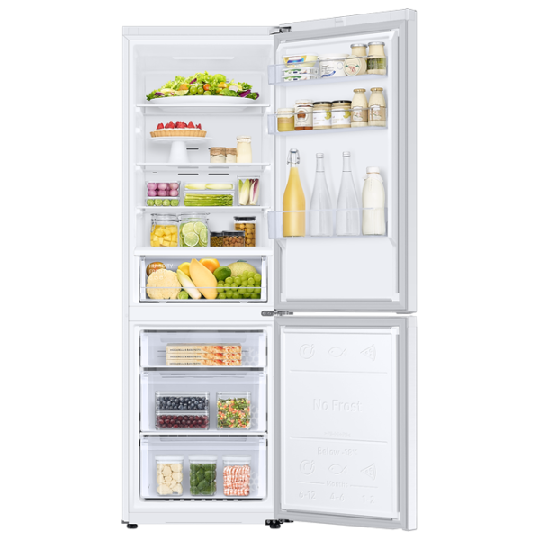 Frigider Samsung RB34T670FWW/UA cu congelator jos 340 l / 185.3 cm / White photo 7 Frigider Samsung RB34T670FWW/UA cu congelator jos 340 l / 185.3 cm / White photo 7