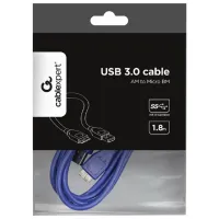 Кабель данных Gembird USB 3.0 Type-A + Micro BM 1.8 м/ Синий photo 4