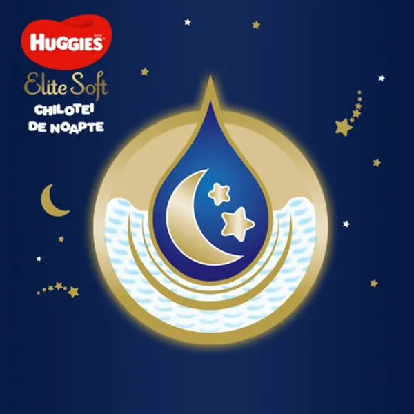 Подгузники для детей Huggies Elite Soft Overnights Pants Small 4 4 9 - 14 кг/ 19 шт. photo 4