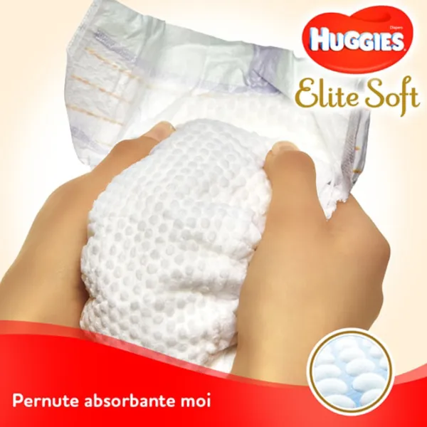 Scutece pentru copii Huggies Elite Soft Jumbo 1 1 3 - 5 kg/ 50 buc. photo 5