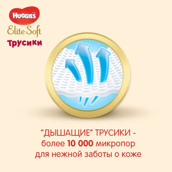 Scutece pentru copii Huggies Elite Soft Pants Mega 6 6 15 - 25 kg/ 30 buc. photo 2