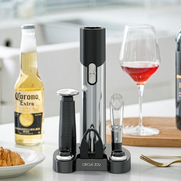 Set desfacător de vin Circle Joy CJ-TZ09  25 W / Gray photo 9