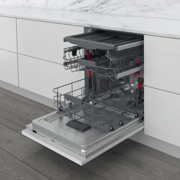 Mașină de spălat vase Whirlpool WIC 3C34 PFE S Full size/ Inox photo 6