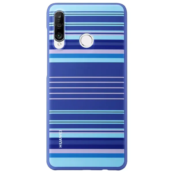 Чехол для смартфона Huawei P30 Lite Huawei/ Back/ TPU/ Stripe Синий photo 2