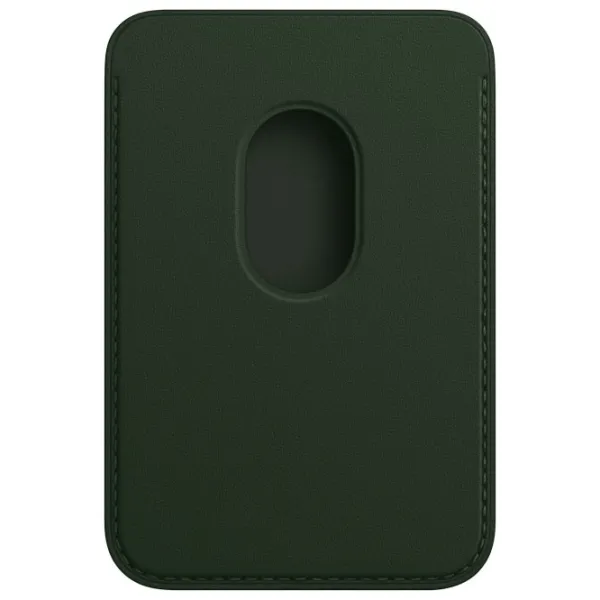 Husă Portmoneu Apple iPhone 12 - 14 All Apple/ MagSafe Back/ Piele/ Sequoia Green photo 2