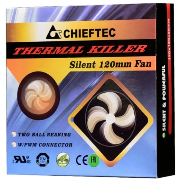 Ventilator de carcasă Chieftec AF-1225 PWM Sleeve Bearing/ 1350 rpm photo 2