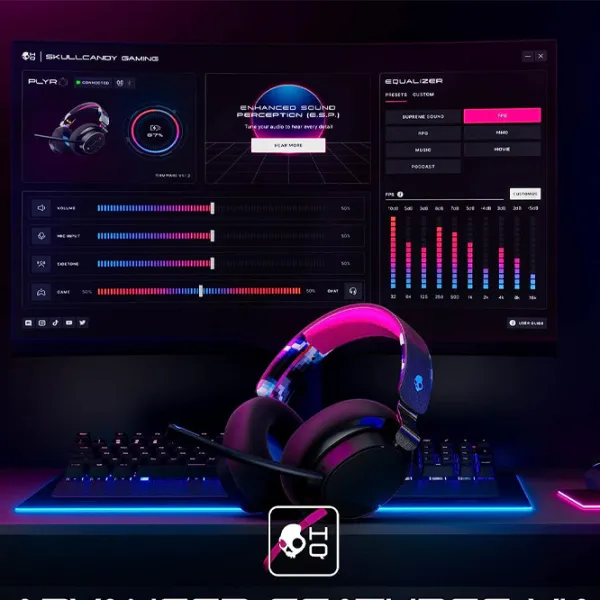 Căști SkullCandy SLYR PRO WIRED Black Cu fir/ Gaming photo 13