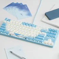 Tastatură Varmilo VEA87 Sea Melody Cherry MX Red Cu fir / Blue photo 7