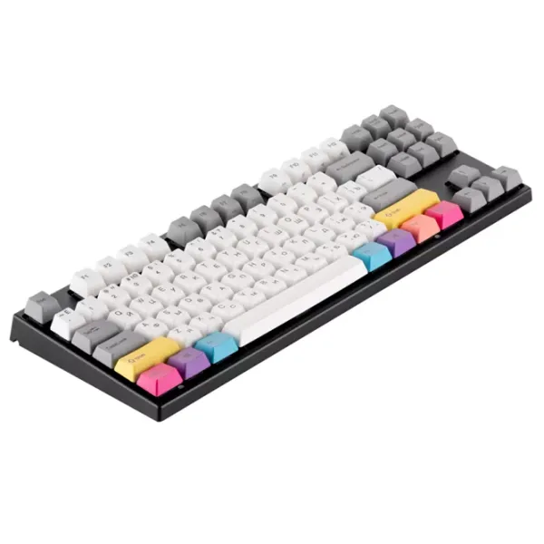 Tastatură Varmilo VEA87 CMYK Cherry MX Silent Red Cu fir/ Multicolor photo 3