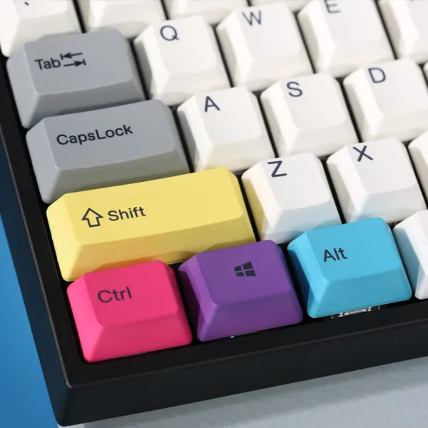Tastatură Varmilo VEA87 CMYK Cherry MX Silent Red Cu fir/ Multicolor photo 6