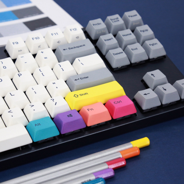Tastatură Varmilo VEA87 CMYK Cherry MX Silent Red Cu fir/ Multicolor photo 7