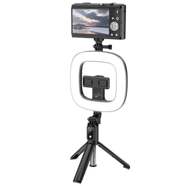 Trepied cu lampă Hoco LV03 Plus Showfull 170 mm Black photo 3