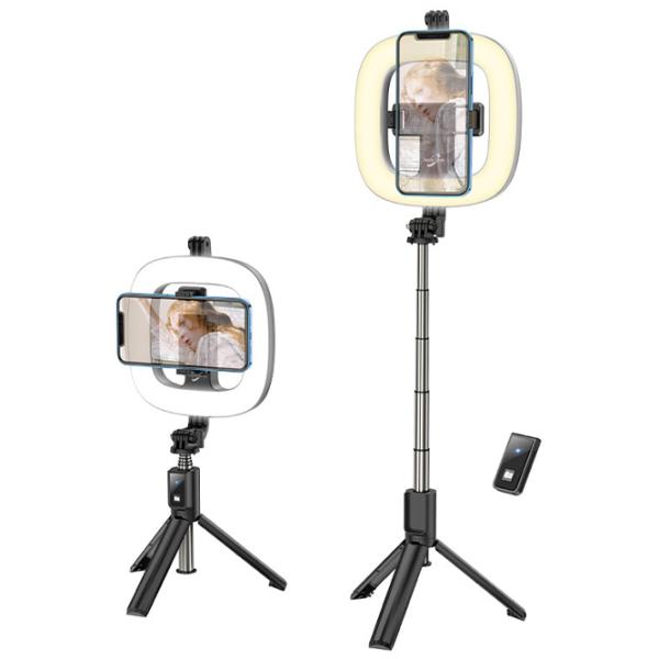 Trepied cu lampă Hoco LV03 Plus Showfull 170 mm Black photo 5