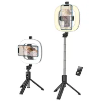Trepied cu lampă Hoco LV03 Plus Showfull 170 mm Black photo 5