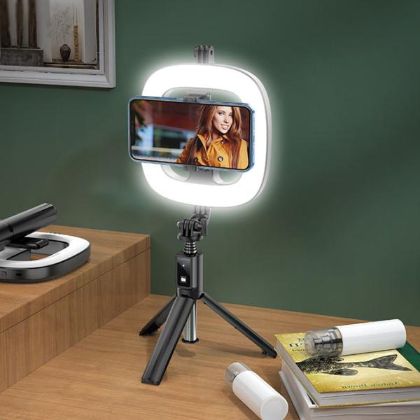 Trepied cu lampă Hoco LV03 Plus Showfull 170 mm Black photo 7