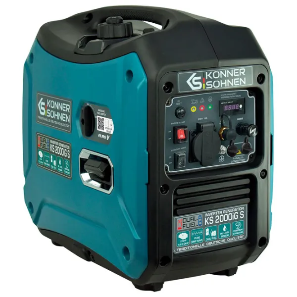 Generator de curent Könner & Söhnen KS 2000iG S 230 V Benzină, gaz/ 1.8 kW photo 5 Generator de curent Könner & Söhnen KS 2000iG S 230 V Benzină, gaz/ 1.8 kW photo 5
