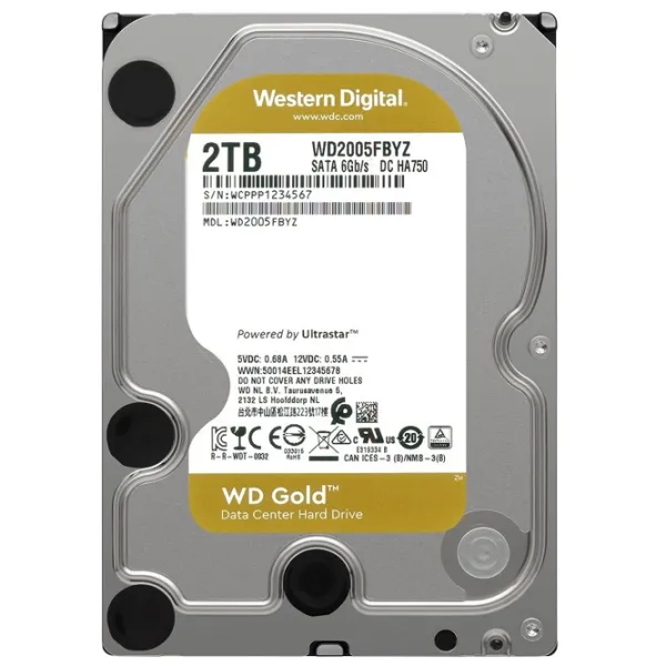 HDD Western Digital Gold 2 ТБ WD2005FBYZ/ Серебристый photo 2