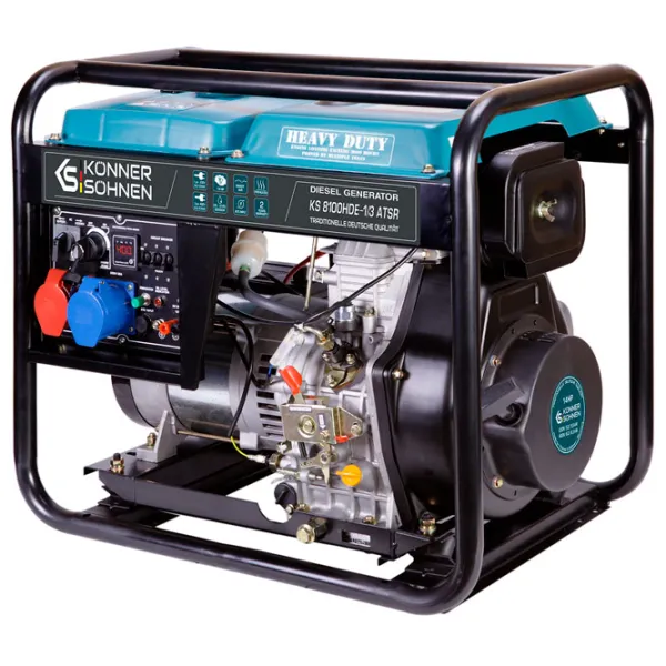 Генератор Könner & Söhnen KS 8100HDE-1/ 3ATSR 230/ 400 В Дизель/ 6 кВт photo 6