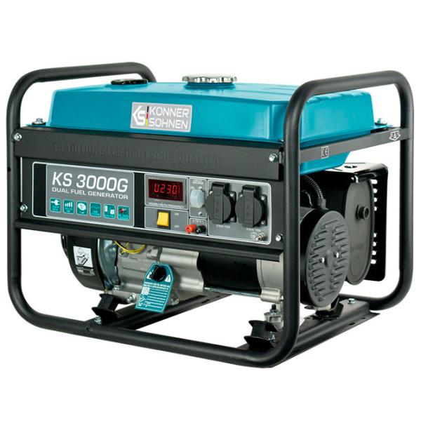 Генератор Könner & Söhnen KS 3000G 230 В Бензин, газ/ 2.6 кВт photo 3