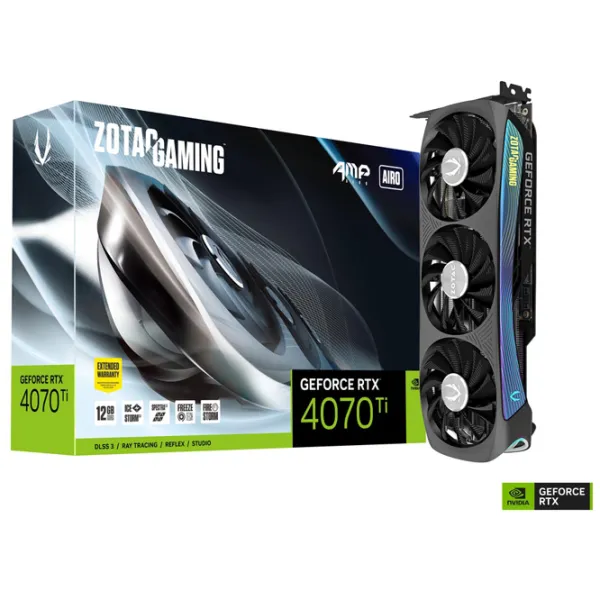 Placă video Zotac GeForce RTX 4070 AMP AIRO PCI Express x16 4.0 / 12 GB photo 5