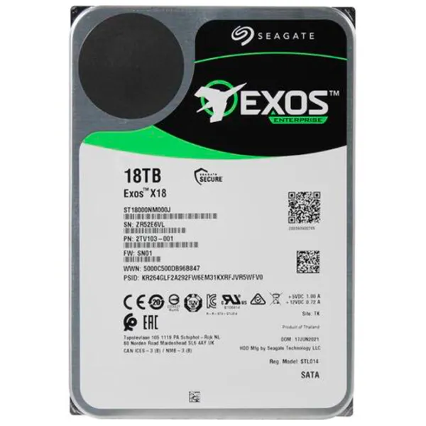 HDD Seagate Exos X18 18 TB ST18000NM000J/ Silver photo 2
