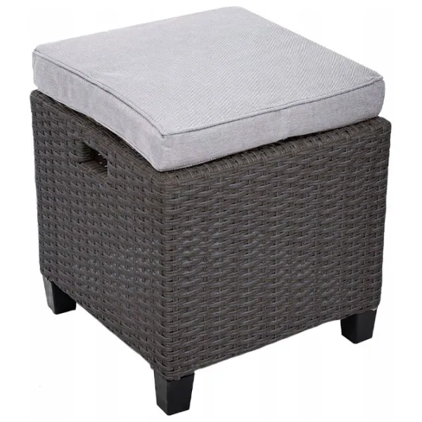 Set mobilă terasă Jumi Milano Ratan artificial/ Polipropilenă/ Rattan artificial/ Gray photo 3