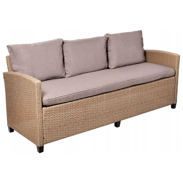 Set mobilă terasă Jumi Milano Ratan artificial/ Polipropilenă/ Rattan artificial/ Beige photo 2