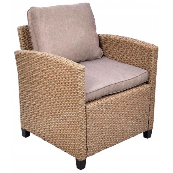 Set mobilă terasă Jumi Milano Ratan artificial/ Polipropilenă/ Rattan artificial/ Beige photo 4