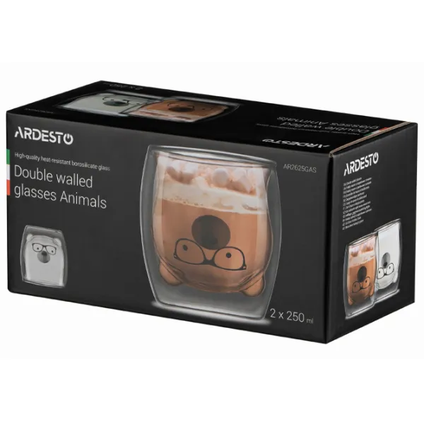 Set de pahare Ardesto AR2625GAS 0.25l / Sticlă / Transparent photo 2