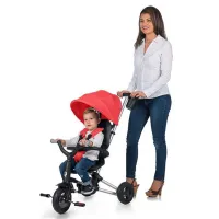 Triciclu Qplay Nova Plus Rubber 25 kg/ Red photo 3
