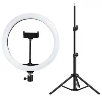 Trepied cu lampă Selfie Ring Light MJ33 304 mm Black photo 3