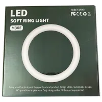 Trepied cu lampă Selfie Ring Light M30E 304 mm Black photo 5