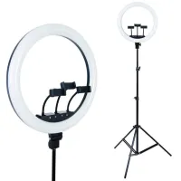 Trepied cu lampă Selfie Ring Light M18K 18" Black photo 2
