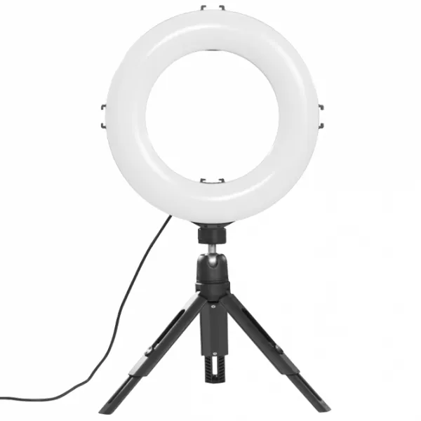Штатив с круглой лампой Hama SpotLight Smart 80 II (4657) 203 мм Черный photo 2