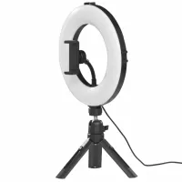 Trepied cu lampă Hama SpotLight Smart 80 II (4657) 203 mm Black photo 3