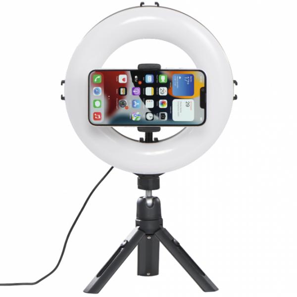 Штатив с круглой лампой Hama SpotLight Smart 80 II (4657) 203 мм Черный photo 4